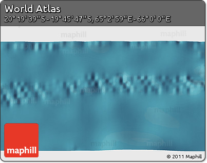 Satellite 3D Map of the Area around 20° 2' 43" S, 65° 31' 30" E