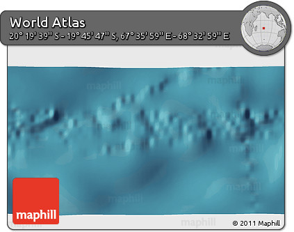 Satellite 3D Map of the Area around 20° 2' 43" S, 68° 4' 29" E