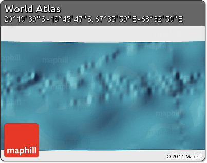 Satellite 3D Map of the Area around 20° 2' 43" S, 68° 4' 29" E