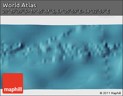 Satellite 3D Map of the Area around 20° 2' 43" S, 68° 4' 29" E