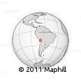 Outline Map of the Area around 20° 2' 43" S, 69° 37' 30" W, rectangular outline