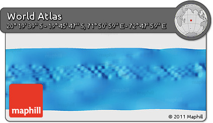 Physical Panoramic Map of the Area around 20° 2' 43" S, 72° 19' 29" E
