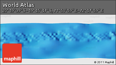 Physical Panoramic Map of the Area around 20° 2' 43" S, 72° 19' 29" E