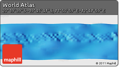 Physical Panoramic Map of the Area around 20° 2' 43" S, 72° 19' 29" E