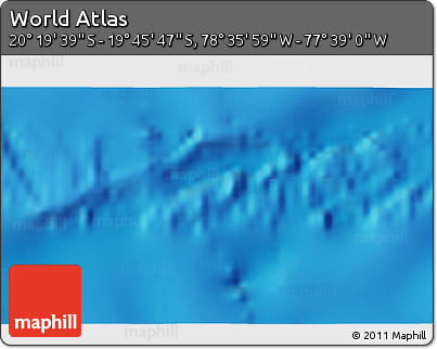 Physical 3D Map of the Area around 20° 2' 43" S, 78° 7' 30" W