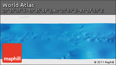 Physical Panoramic Map of the Area around 20° 2' 43" S, 80° 49' 29" E