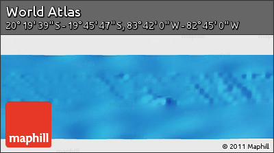 Physical Panoramic Map of the Area around 20° 2' 43" S, 83° 13' 29" W