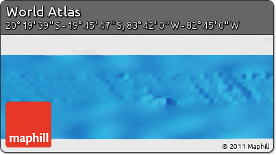 Physical Panoramic Map of the Area around 20° 2' 43" S, 83° 13' 29" W