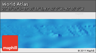 Shaded Relief Panoramic Map of the Area around 20° 2' 43" S, 83° 13' 29" W