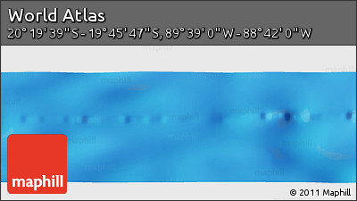 Physical Panoramic Map of the Area around 20° 2' 43" S, 89° 10' 30" W