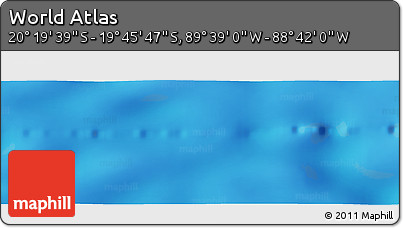 Physical Panoramic Map of the Area around 20° 2' 43" S, 89° 10' 30" W