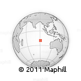 Outline Map of the Area around 20° 2' 43" S, 91° 1' 30" E, rectangular outline