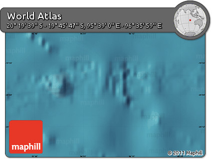 Satellite Map of the Area around 20° 2' 43" S, 96° 7' 30" E