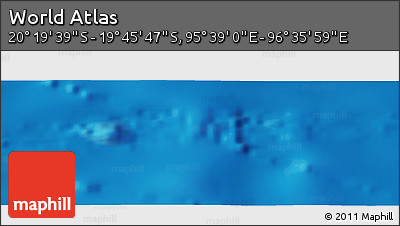 Physical Panoramic Map of the Area around 20° 2' 43" S, 96° 7' 30" E