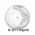 Outline Map of the Area around 20° 2' 43" S, 97° 40' 30" W, rectangular outline