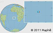 Savanna Style Location Map of the area around 20° 32' 59" S, 0° 46' 30" W
