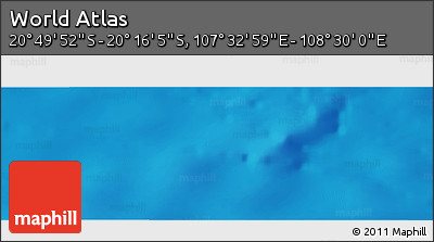 Physical Panoramic Map of the Area around 20° 32' 59" S, 108° 1' 30" E