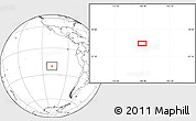 Blank Location Map of the area around 20° 32' 59" S, 108° 43' 29" W