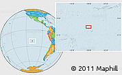 Political Location Map of the area around 20° 32' 59" S, 108° 43' 29" W