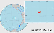 Gray Location Map of the area around 20° 32' 59" S, 109° 34' 29" W