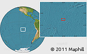 Satellite Location Map of the area around 20° 32' 59" S, 109° 34' 29" W