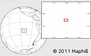 Blank Location Map of the area around 20° 32' 59" S, 110° 25' 30" W