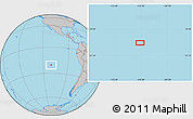Gray Location Map of the area around 20° 32' 59" S, 110° 25' 30" W