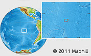 Physical Location Map of the area around 20° 32' 59" S, 111° 16' 30" W