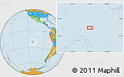 Political Location Map of the area around 20° 32' 59" S, 111° 16' 30" W