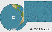 Satellite Location Map of the area around 20° 32' 59" S, 111° 16' 30" W