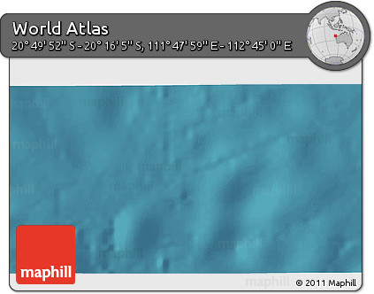 Satellite 3D Map of the Area around 20° 32' 59" S, 112° 16' 30" E