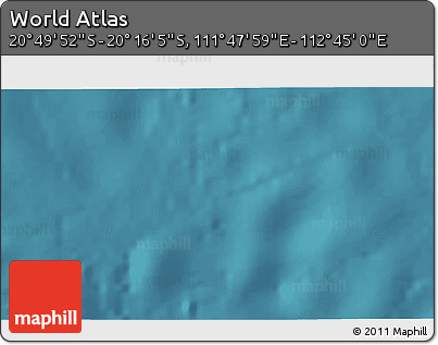Satellite 3D Map of the Area around 20° 32' 59" S, 112° 16' 30" E
