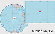 Gray Location Map of the area around 20° 32' 59" S, 112° 7' 30" W