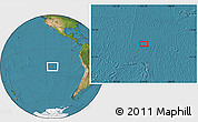 Satellite Location Map of the area around 20° 32' 59" S, 112° 7' 30" W