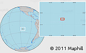 Gray Location Map of the area around 20° 32' 59" S, 112° 58' 29" W