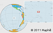 Political Location Map of the area around 20° 32' 59" S, 112° 58' 29" W