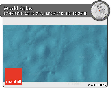 Satellite 3D Map of the Area around 20° 32' 59" S, 113° 7' 30" E
