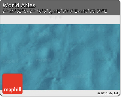 Satellite 3D Map of the Area around 20° 32' 59" S, 113° 7' 30" E