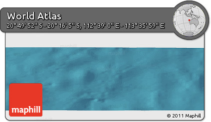 Satellite Panoramic Map of the Area around 20° 32' 59" S, 113° 7' 30" E