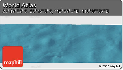 Satellite Panoramic Map of the Area around 20° 32' 59" S, 113° 7' 30" E