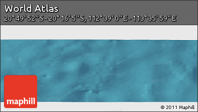Satellite Panoramic Map of the Area around 20° 32' 59" S, 113° 7' 30" E