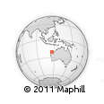 Outline Map of the Area around 20° 32' 59" S, 115° 40' 30" E, rectangular outline