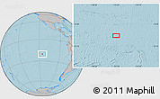 Gray Location Map of the area around 20° 32' 59" S, 115° 31' 30" W, hill shading