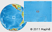 Physical Location Map of the area around 20° 32' 59" S, 115° 31' 30" W