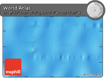 Physical Map of the Area around 20° 32' 59" S, 115° 31' 30" W
