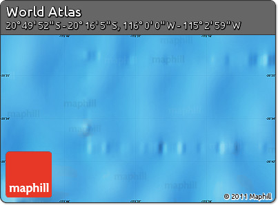 Physical Map of the Area around 20° 32' 59" S, 115° 31' 30" W