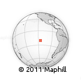 Outline Map of the Area around 20° 32' 59" S, 115° 31' 30" W, rectangular outline