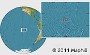 Satellite Location Map of the area around 20° 32' 59" S, 116° 22' 30" W