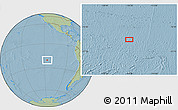 Savanna Style Location Map of the area around 20° 32' 59" S, 116° 22' 30" W, hill shading