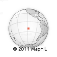 Outline Map of the Area around 20° 32' 59" S, 116° 22' 30" W, rectangular outline